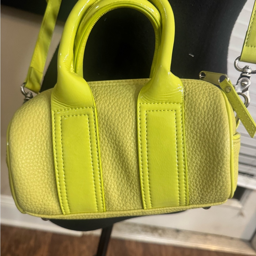 Urban Outfitters Neon Yellow Mini Crossbody Satchel - Picture 2 of 10